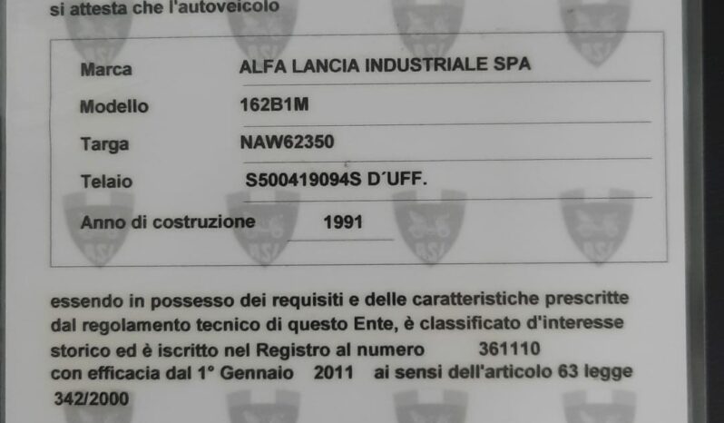 Alfa Romeo 75 1.8i TURBO QUADRIFOGLIO VERDE ASI CLIMA full